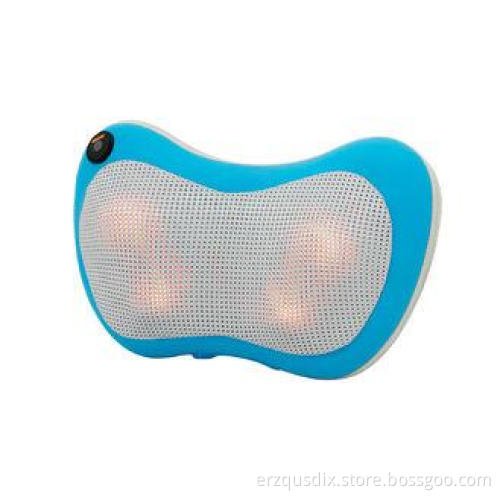 Durable Office PU Leather Heating Massage Pillow With Doubl